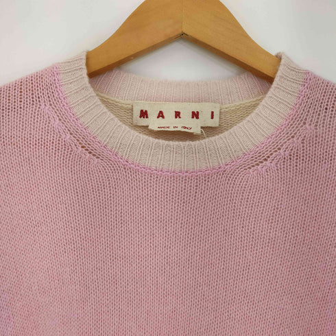 マルニ MARNI 20ss イタリア製 カシミヤ リブ切替 クルーネックニット レディース EUR:40