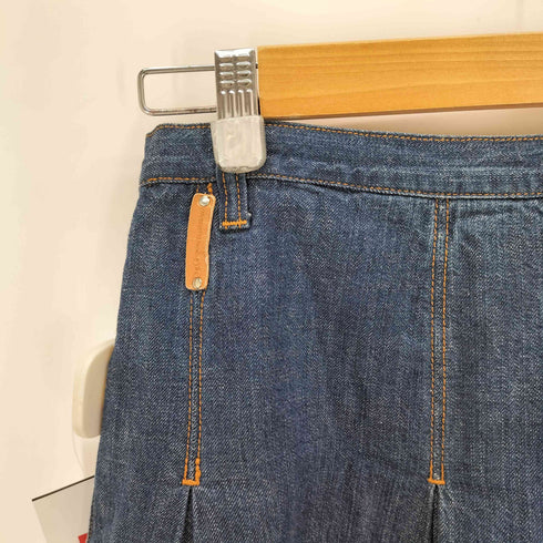 ディーアンドジードルチェアンドガッバーナ D&G DOLCE&GABBANA デニムプリーツスカート レディース 26/40