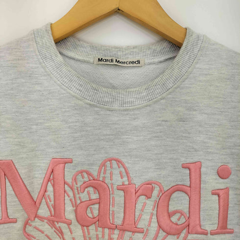 マルディメクルディ Mardi Mercredi フラワープリント コットン クルーネックスウェット レディース ONE SIZE