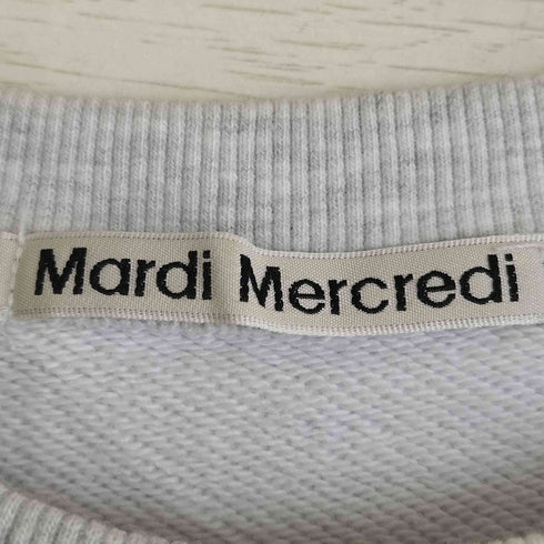マルディメクルディ Mardi Mercredi フラワープリント コットン クルーネックスウェット レディース ONE SIZE