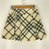 バーバリーブルーレーベル BURBERRY BLUE LABEL ポケット ウールチェックミニスカート レディース JPN:38