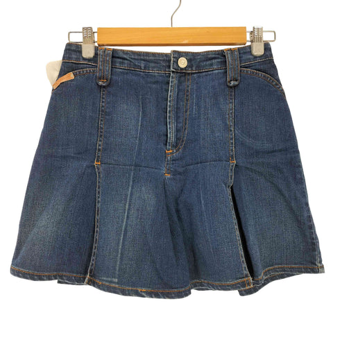 ディーアンドジードルチェアンドガッバーナ D&G DOLCE&GABBANA デニムプリーツスカート レディース 22/36