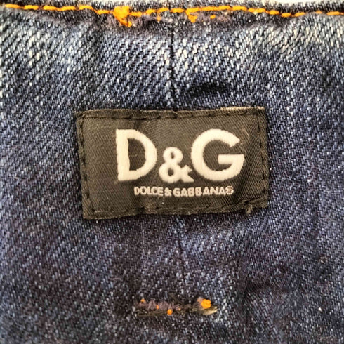 ディーアンドジードルチェアンドガッバーナ D&G DOLCE&GABBANA デニムプリーツスカート レディース 22/36