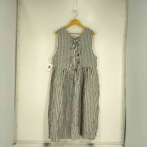 サマンサモスモス samansa Mos2 Slow Linen バックリボンジャンスカ レディース FREE