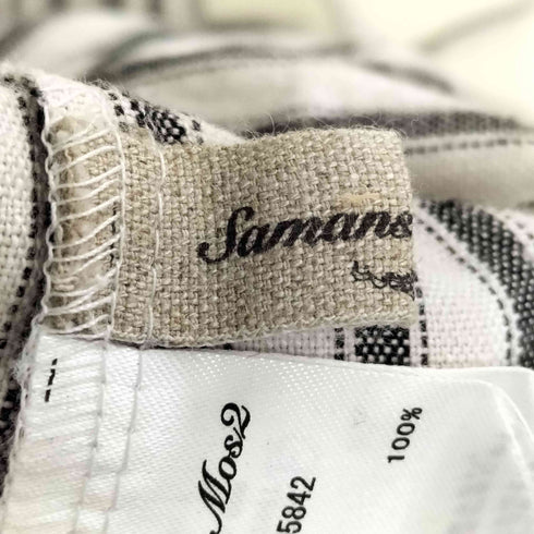 サマンサモスモス samansa Mos2 Slow Linen バックリボンジャンスカ レディース FREE