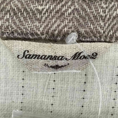 サマンサモスモス samansa Mos2 ヘリンボンダブル釦ワンピースコート レディース FREE