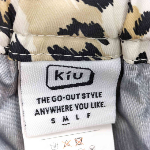 キウ KiU レオパード ウォータープルーフ ショートパンツ レディース M