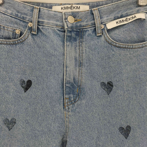 KIMHEKIM 25aw HEART STAMPED JEANS レディース 27