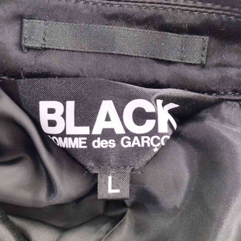 ブラックコムデギャルソン BLACK COMME des GARCONS アセテート リライムサテン ジャケット メンズ import:L