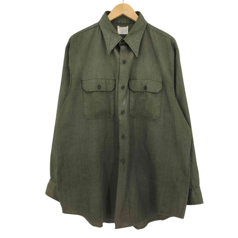 ビッグマックジェイシーペニー BIG MAC JCPenney 70s NO-IRON 襟芯 長袖 シャンブレーシャツ メンズ
