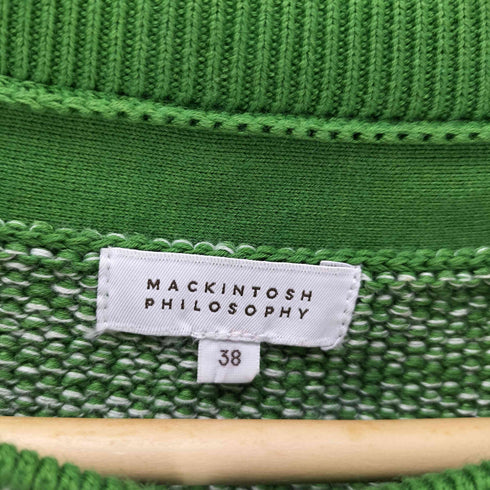 マッキントッシュフィロソフィー MACKINTOSH PHILOSOPHY コットン レーヨン 混紡 かぎ編み クロシェ ニット カーディガン レディース 38