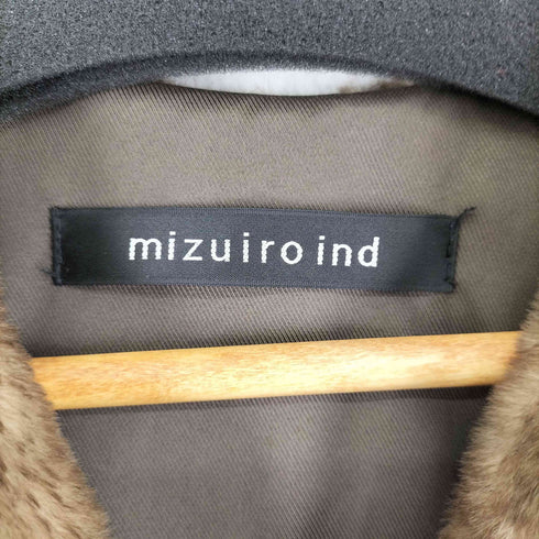 ミズイロインド mizuiro ind フェイクファーベスト レディース