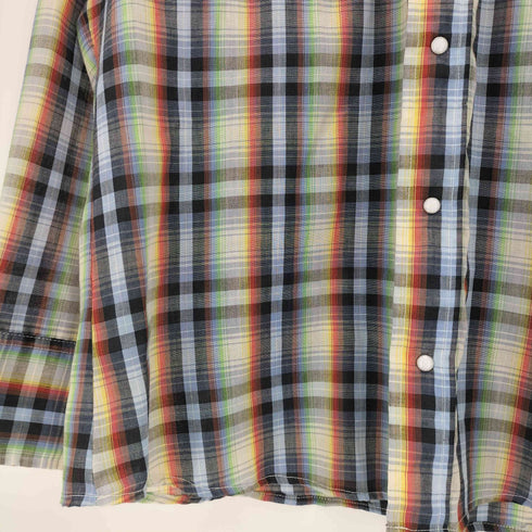 リーバイス Levis 70s USA製 チェック 襟芯 ウエスタンシャツ メンズ import:L