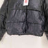 ザラ ZARA フェイクレザー 中綿ダウンジャケット レディース import:L