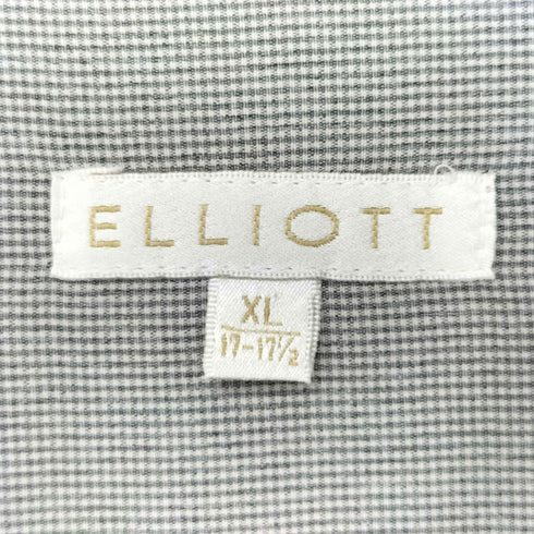 エリオット elliott 90s バンドカラーシャツ 鹿の子柄 メンズ import:XL