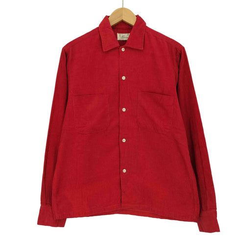 Wilshire 60s 細畝 コーデュロイ 長袖 シャツ メンズ import:S