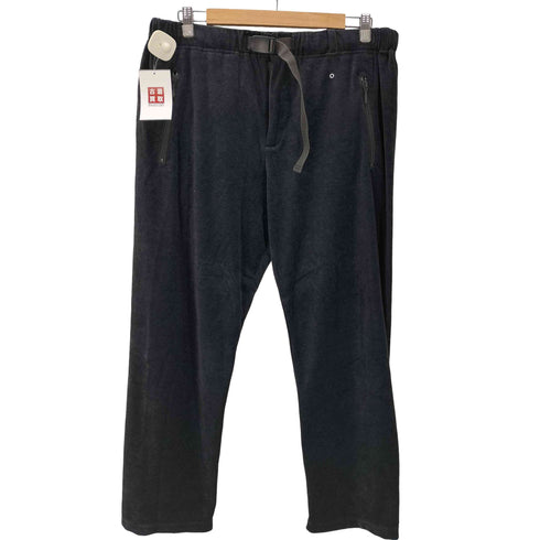 ポストオーバーオールズ POST OVERALLS 22AW Top poly/cotton velour blue grey ポリ コットン ベロア スウェット イージー パンツ メンズ JPN:XL