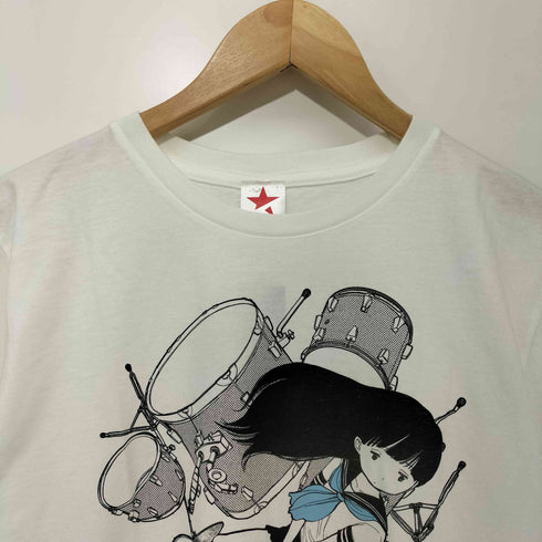ドラム少女 Tシャツ レディース