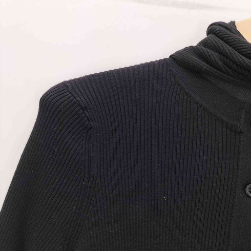 ザラ ZARA 25AW RIB KNIT CARDIGAN WITH SCARF スカーフ 付き リブニット カーディガン レディース import:M