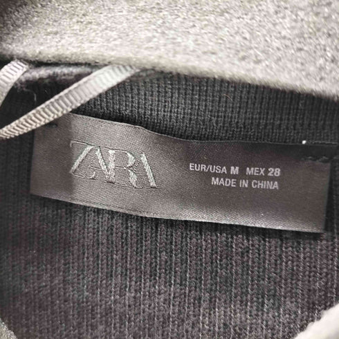 ザラ ZARA 25AW RIB KNIT CARDIGAN WITH SCARF スカーフ 付き リブニット カーディガン レディース import:M