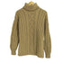 Guernsey Woollens イギリス製 ウール100 ケーブルタートルネックセーター メンズ import:S