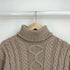 Guernsey Woollens イギリス製 ウール100 ケーブルタートルネックセーター メンズ import:S