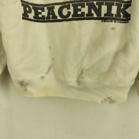 バウワウ BOWWOW YOKO SWEAT SHIRTS PEACENIK ダメージ加工 メンズ import:L
