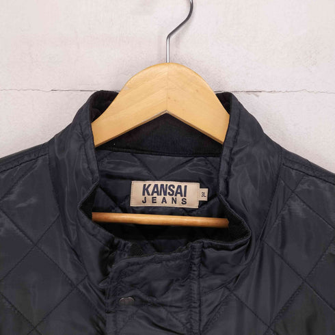 カンサイジーンズ KANSAI JEANS スタンドカラーキルティングジャケット メンズ 3L