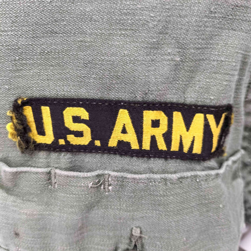 ユーエスアーミー U.S. ARMY 米軍 OG-107 ユーティリティー シャツ ミリタリーシャツ メンズ 14 1/2×33