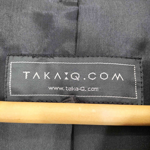 タカキュー TAKA Q カシミヤ100 ステンカラー比翼コート メンズ JPN:XL