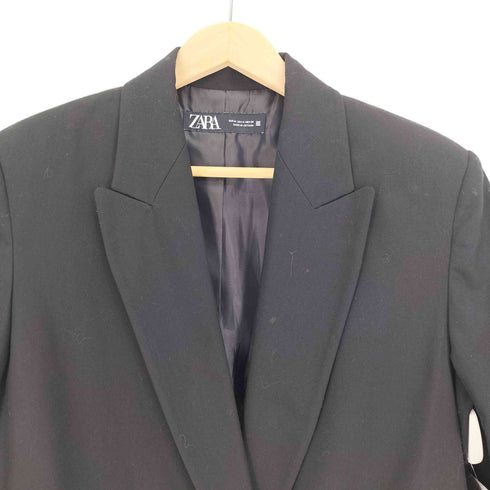 ザラ ZARA ピークドラペル ダブルブレスト テーラード ジャケット レディース JPN:M