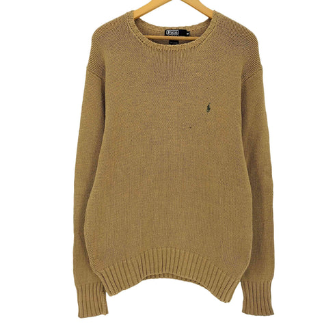 ポロバイラルフローレン Polo by RALPH LAUREN ポニー刺繍クルーネックコットンニットセーター メンズ import:M
