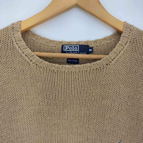 ポロバイラルフローレン Polo by RALPH LAUREN ポニー刺繍クルーネックコットンニットセーター メンズ import:M