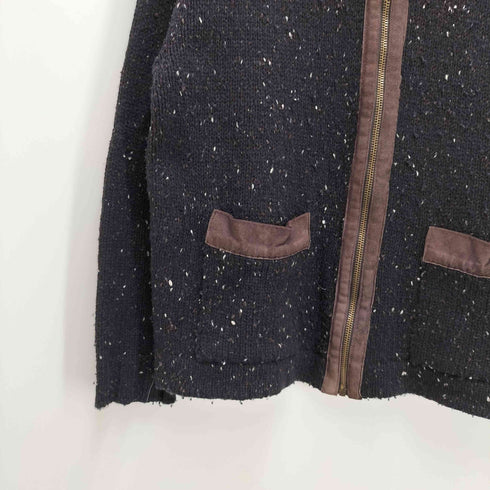 シーピーカンパニー C.P.COMPANY 90S 95aw ロメオジリ期 ネップ加工 スウェード 切り替え エルボーパッチ ドライバーズニット archive メンズ