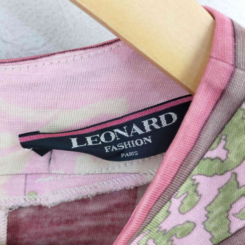 レオナール LEONARD ウールコットン バックジップ トップス 肩パット レディース JPN:L