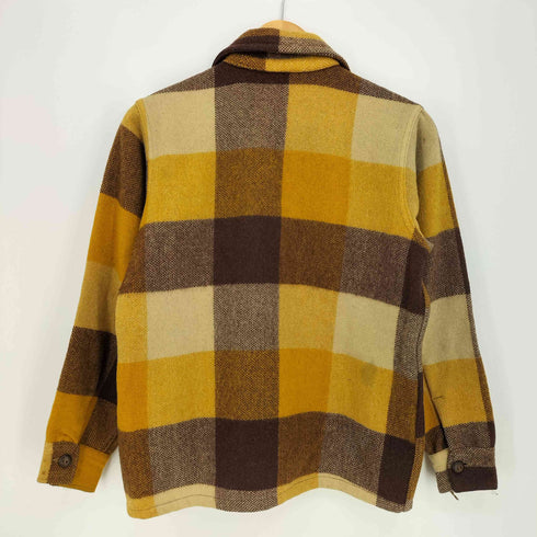 推定50s-60s CONMARジッパー チェックウールシャツジャケット メンズ