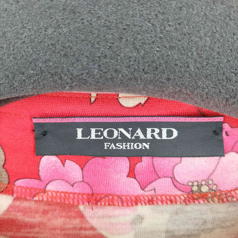 レオナール LEONARD ウール 総柄ワンピース レディース 2