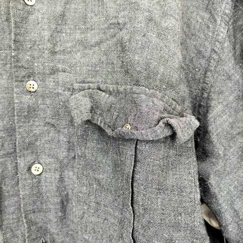 ポータークラシック PORTER CLASSIC ロールアップ バンブー リネン レーヨン シャツ メンズ L