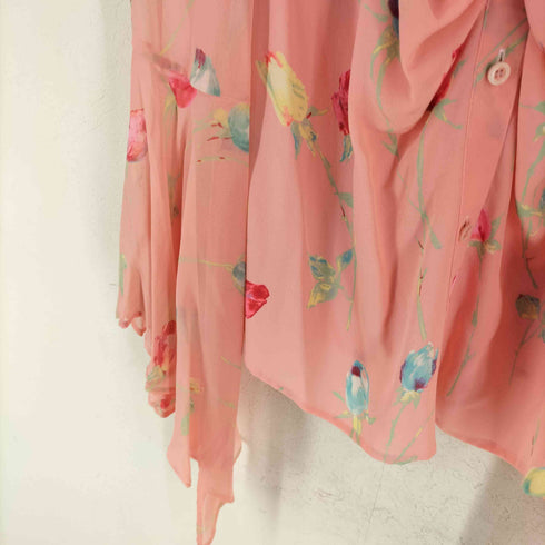 エスカーダ ESCADA シルク100 シースルーブラウス レディース 42