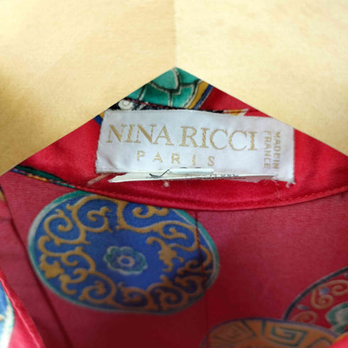 ニナリッチ NINA RICCI フランス製 シルクシャツ レディース FR:38