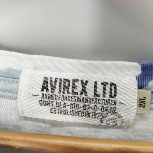 アヴィレックス AVIREX USAAF 迷彩クルーネックTシャツ メンズ 2XL
