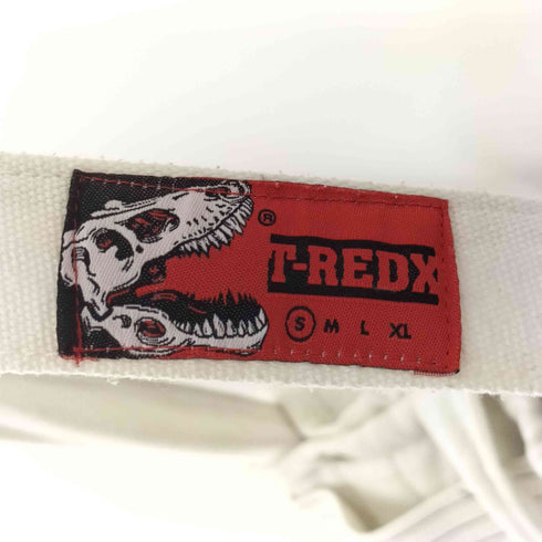 T.REDX 恐竜 化石 プリント 2WAY フリンジ トート ショルダーバッグ メンズ