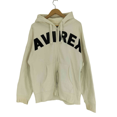 アヴィレックス AVIREX ロゴアップリケ スウェットジップパーカー メンズ 2XL