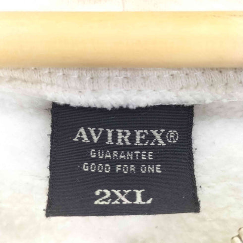 アヴィレックス AVIREX ロゴアップリケ スウェットジップパーカー メンズ 2XL