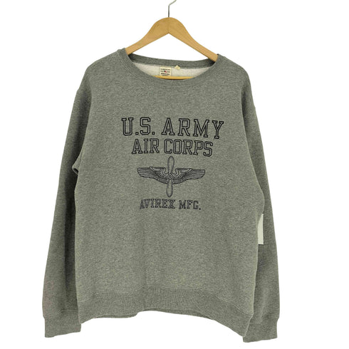 アヴィレックス AVIREX U.S. ARMY AIR CORPS プリントプルオーバースウェット メンズ JPN:XL