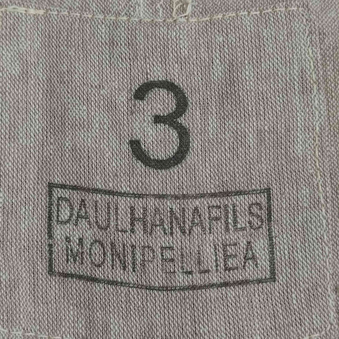 DAULHANAFILS MONIPELLIEA 復刻フレンチ リネンショップコート メンズ JPN:3