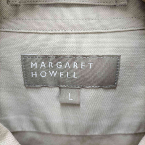 マーガレットハウエル MARGARET HOWELL コットンリネン L/Sシャツ メンズ JPN:L
