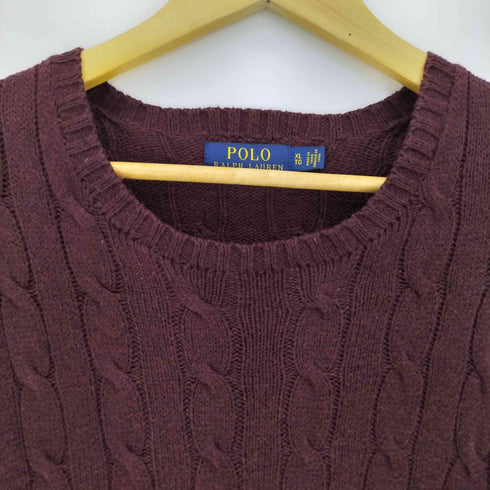 ポロラルフローレン POLO RALPH LAUREN ポニー刺繍ケーブル網コットンニットセーター メンズ JPN:XL
