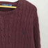 ポロラルフローレン POLO RALPH LAUREN ポニー刺繍ケーブル網コットンニットセーター メンズ JPN:XL