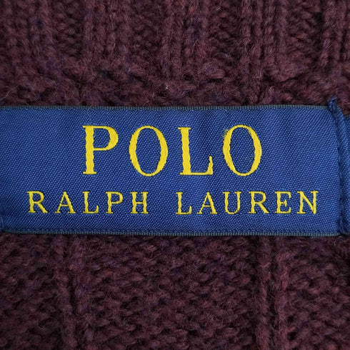 ポロラルフローレン POLO RALPH LAUREN ポニー刺繍ケーブル網コットンニットセーター メンズ JPN:XL